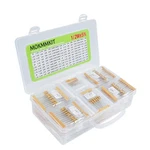Mokmmkit Values 1500 Pieces Resistor OHM-10M 1/2W 5% 0.5 Gold. Fixed Price $31.95.