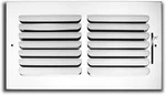 Hvac Premium 10"W 8"H Duct Opening 1-WAY Fixed Curved 11.8L 9.8W, White. Fixed Price $41.43.