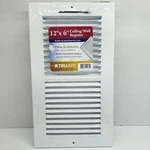Truaire Ceiling/wall Register White 12" X 6" C102M #20181. Fixed Price $17.75.