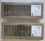 Reliabilt 4" X 12" Metal Floor Registers - Brown/paintable #66951 New. Fixed Price $29.00.