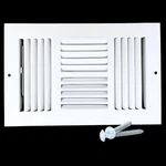 12 X 6 Inch (duct Opening) White Air Vent Cover For Wall Ceiling, Four-way. Fixed Price $36.10.