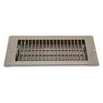 Ap Products 013-628 4" X 10" Brown Metal Dampered Floor Register. Fixed Price $12.48.