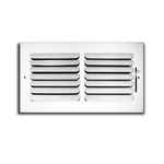 Hvac Premium 10"W 8"H Duct Opening 1-WAY Fixed 11.8"L 9.8"W, White. Fixed Price $41.43.