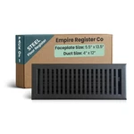 Empire Register Co. 4" X 12" Premium Vent Covers For Home Floor Only, Metal D.... Fixed Price $48.05.