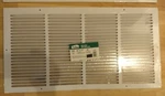 Air Return Grille Vent Cover. Metal. White. Leigh Brand. Size 24" X 12". New.. Fixed Price $22.00.
