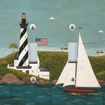 Warren Kimble Coastal Breeze Lighthouse Switch Plate Cover Beach Decor. Fixed Price $11.00.