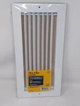 Everbilt 14 In. 6 Steel Fixed Bar Return Air Grille White. Fixed Price $29.99.
