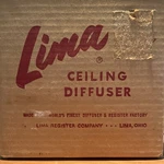 Lima 60-66 7.5 Wall Ceiling Diffuser Register Grille Air Supply Beige New Nos. Fixed Price $19.99.