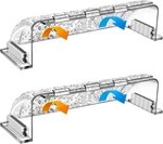 Magnetic Air & Hear Deflectors, 9 -15.5 Adjustable Vent For Clear. Fixed Price $20.41.