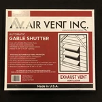 White Plastic Paintable Automatic Gable Shutter Vent Square SHT15W Attic Aire. Fixed Price $37.95.