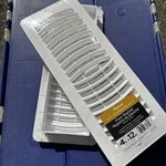 (1)-WHITE Plastic 4" X 12" Furnace Heat Floor Register Imperial Mfg RG1458. Fixed Price $12.00.