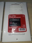 Lot Of 2 8X4" Duct Size White Wall Or Ceiling Register Everbilt. Fixed Price $19.00.