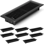 8 Pcs Floor Vents Registers 4X12 Inch, Heavy Duty Metal Heat Air C.... Fixed Price $92.58.