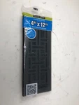 Decor Grates AJH412-BLK Floor Register 4"X12" Black. Fixed Price $9.50.