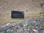 4- Crawl Space, Foundation Vent Covers. Pieces Black Abs Plastic W/uv. Fixed Price $44.00.