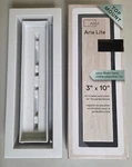 Aria Lite Fittes Flush Floor Vent Air Register Cotton White 3" X 10". Fixed Price $9.99.