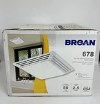 Broan-nutone 678 Ventilation Fan And Light Combo For 2.5 Sones, White 50 Cfm. Fixed Price $88.20.