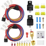 Dual Electric Fan Relay Kit Radiator Temperature Sensor Switch 185 On 175 Off Au. Fixed Price $45.99.