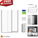 2-PACK 5.5X12 Inch Magnetic Vent Covers Durable White With Cleaning Kit. Fixed Price $13.29.