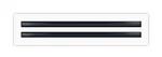 Buildmart 18" Double Slot Linear Diffuser, White Air Vent Cover. Fixed Price $47.99.