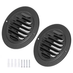 2PCS 3" Round Air Vent Cover 304 Stainless Steel Grill Screen Mesh Black. Fixed Price $15.64.
