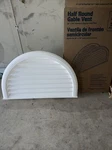 Half-round Gable Vent White 32 X20 Premium Exterior Wall. Fixed Price $59.95.