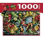 Festive Decor Turner Licensing Puzzle Multi 1000PC New Box. Fixed Price $7.99.