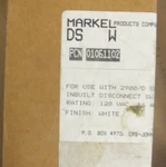 New Markel Products Company 10-218 Fire Alarm Disconnect Switch 10218. Fixed Price $19.99.