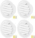 4 Pcs Round Soffit Vent Cover Inch Stainless Steel Louvered Grille Metal Air. Fixed Price $21.79.