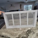 24" X 12" Return Air Grill- White Steel- Hvac Vent Cover. Fixed Price $45.00.