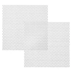 Patikil 4" W Universal Car Grill Mesh, 2PCS 3X6MM, Silver Tone. Fixed Price $13.21.