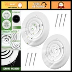 6" Round Vent Cover - 2 Pack Ceiling Diffuser Hvac Duct Replacement, Easy Instal. Fixed Price $35.14.