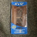 Decor Grates 4 12 Floor Register Solid Cherry Natural Wood Rust Proof Damper Box. Fixed Price $18.00.