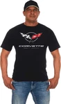 Jh Design Mens Chevy Corvette T-shirt C5 Series Logo Black Crew Neck. Fixed Price $24.98.