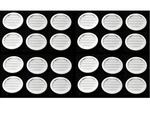 50 Pack 2" Round Soffit Air Vent White Plastic Louver Grille Reptile Cage. Fixed Price $48.00.