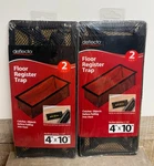Deflecto Floor Register Trap 4X10 Vent Mesh Catcher 2 Pack Lot - Fast Ship. Fixed Price $19.99.