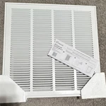 Howeall 20"W 20"H Rectangle White Vent Cover Grill X003X15M4X. Fixed Price $25.00.