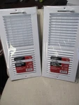Everbilt 14" X 6" Ceiling & Wall Register Way Airflow 321177 White New. Fixed Price $31.49.