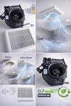New Broan AE80BF1 Bathroom Exhaust Fan Cfm Quiet 0.7 Sones Ceiling Vent White. Fixed Price $37.04.