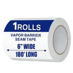 Bghdas Roll, White Vapor Barrier Tape, 6" Wide X80' Long, 9 Mm 1. Fixed Price $37.18.