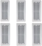 4" X 10" Floor Vent Covers White 6 Pack - Heavy Duty Walkable Registers. Fixed Price $59.28.