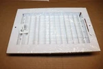 Lima 10" X 6" Steel Supply Register Single Deflection Vertical Blades, White. Fixed Price $5.49.