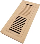 Red Oak Wood Floor Register, Flush Mount Vent 4X12 Inch With Damper,. Fixed Price $33.11.