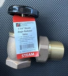 Plumbers Edge Steam Angle Radiator Valve 1-1/4 Inch PE1091. Fixed Price $34.99.