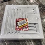 10" X Everbilt 3-WAY Square Aluminum Air Register Smooth Glide Technology. Fixed Price $49.99.