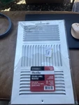 Everbilt 14" X 8" Steel Wall Ceiling Register White Hvac Vent Smooth Damper. Fixed Price $22.00.