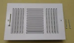 New Truaire 10" X 6" Adjustable Ceiling Wall Register 3-WAY White Paintable. Fixed Price $8.00.