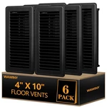 Register 4X10,6 Pack Heavy Duty Steel Vent Covers For Home Floor,walkab.... Fixed Price $42.98.
