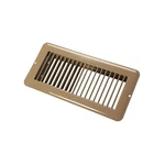 Jr Products 02-28995 Metal Floor Registers 4 X 10 Undampered Brown. Fixed Price $13.99.