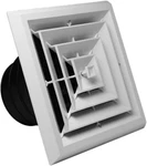 Rectorseal Truaire Grille/damper 81914 Plastic Ceiling Diffuser With Incorporate. Fixed Price $54.14.